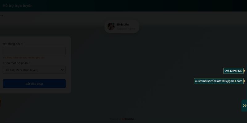 Cược thủ có thể liên hệ loto188 để đặt câu hỏi